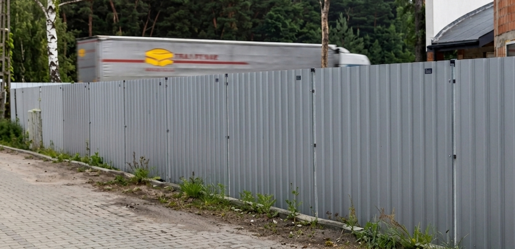 Ogrodzenie tymczasowe z blachą T6